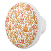 Kerstkoekjes voor kerstmis met kerstmis met kerstm keramische knop (Rechts)