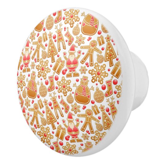 Kerstkoekjes voor kerstmis met kerstmis met kerstm keramische knop (Rechts)