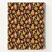 Kerstkoekjes voor kerstmis met kerstmis met kerstm notitieboek (Achterkant)