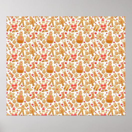 Kerstkoekjes voor kerstmis met kerstmis met kerstm poster (Voorkant)