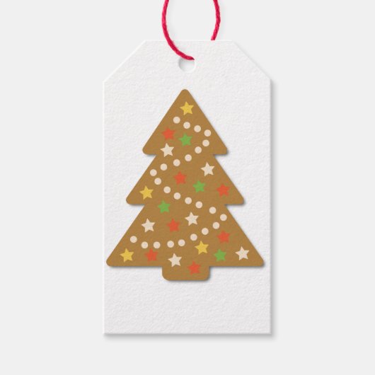 kerstkoekjes voor ontbijt cadeaulabel (Voorkant)