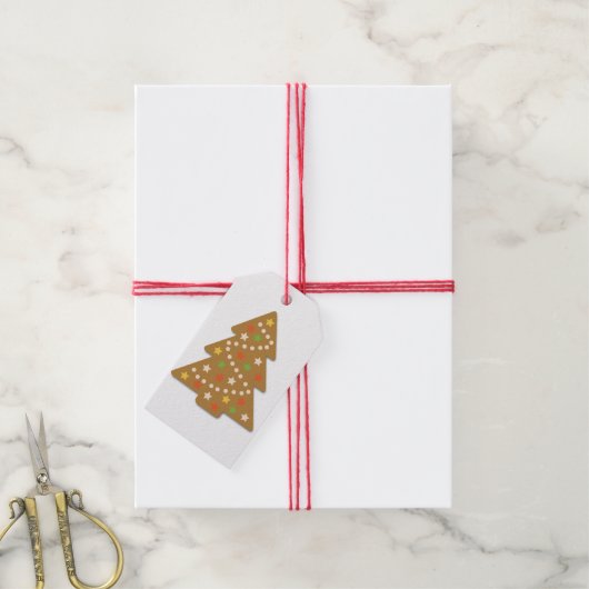 kerstkoekjes voor ontbijt cadeaulabel (Met Touw)