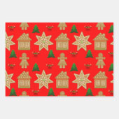 kerstkoekjes voor ontbijt inpakpapier vel (Voorkant)