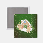 kerstkoekjes voor ontbijt magneet (Voorkant / Achterkant)