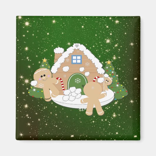 kerstkoekjes voor ontbijt magneet (Voorkant)