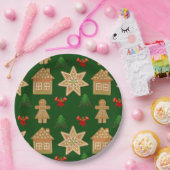 kerstkoekjes voor ontbijt papieren bordje (Feest)