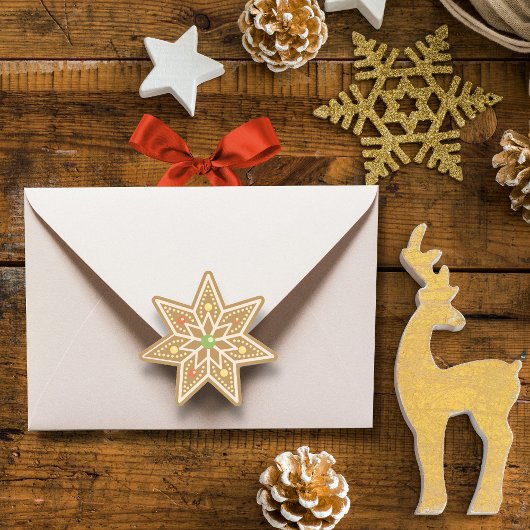 kerstkoekjes voor ontbijt ronde sticker