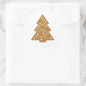 kerstkoekjes voor ontbijt ronde sticker (Tas)