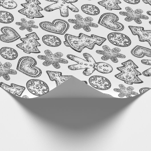 kerstkoekjes voor ontbijtkoeken cadeaupapier (Hoek)