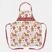 Kerstkoekjes voor Santa White Baking Apron Schort (Voorkant)