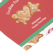 Kerstkoekjes voor Santa White Korte Tafelloper (Hoek)