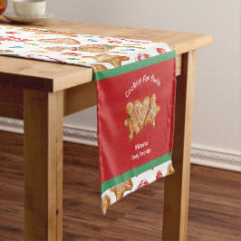 Kerstkoekjes voor Santa White Korte Tafelloper