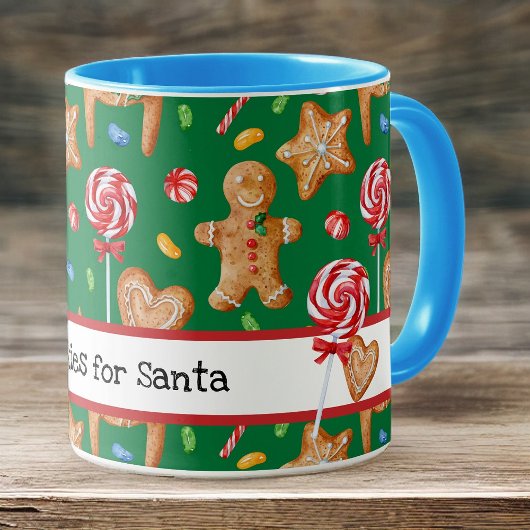Kerstkoekjes voor Sinterklaas Groen Mok