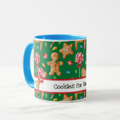 Kerstkoekjes voor Sinterklaas Groen Mok (Voorkant links)