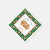 Kerstkoekjes voor Sinterklaas Groene servetten (Hoek)
