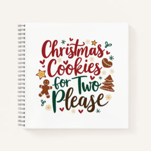 Kerstkoekjes voor twee graag Zwangerschap  Kerstmi Notitieboek