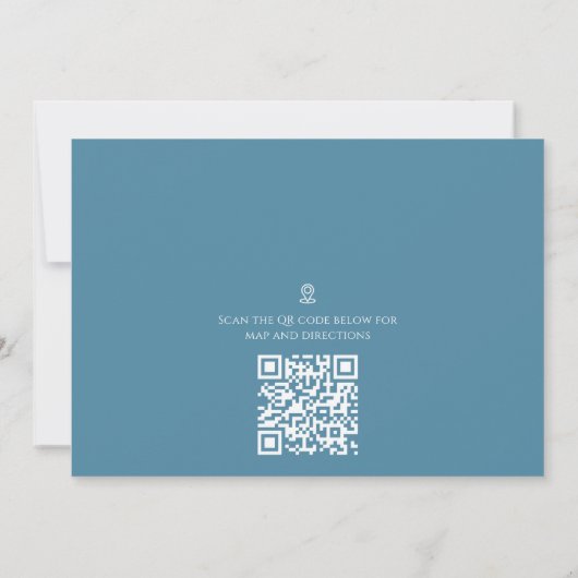 Kerstkoekjes Whimsical QR Code Map Directions Kaart (Achterkant)