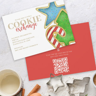 Kerstkoekjes Whimsical QR Code Map Directions Kaart