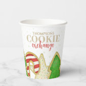 Kerstkoekjes Whimsical Sweet Holiday Cute Fun Papieren Bekers (Achterkant)