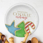 Kerstkoekjes Whimsical Sweet Holiday Cute Fun Papieren Bordje