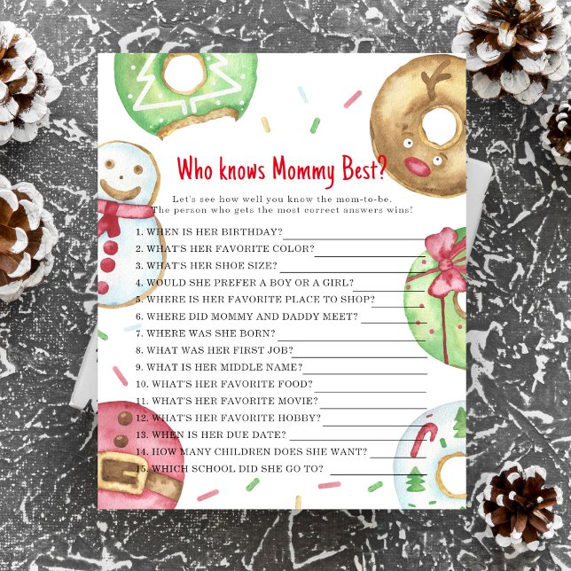 Kerstkoekjes - Wie kent mama het beste (Creator heeft geüpload)