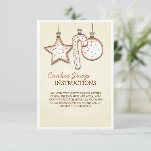 Kerstkoekjes Wissel Instructiekaart (Staand voorkant)