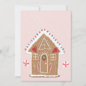 Kerstkoekjes wisselen schattig gemberbrood uit kaart (Achterkant)