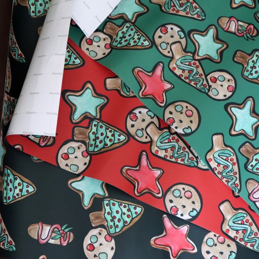 Kerstkoekjes Xmas KoekjesDecorting Party Inpakpapier Vel