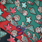 Kerstkoekjes Xmas KoekjesDecorting Party Inpakpapier Vel