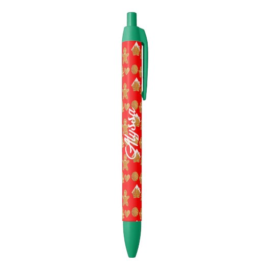 kerstkoekjes zwarte inkt pen (Achterkant (Verticaal))