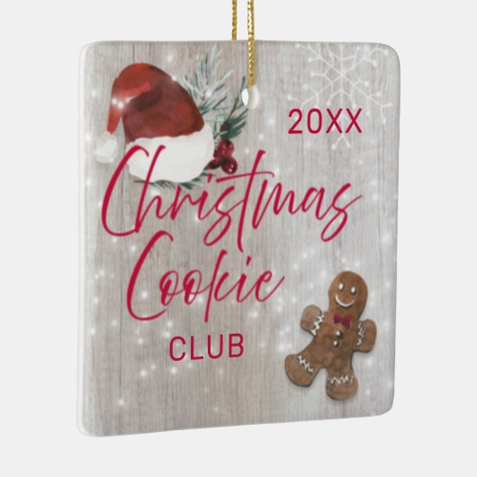 Kerstkoekjesbakkerij Keramisch Ornament (Rechts)