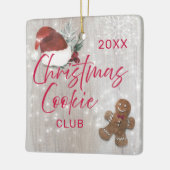 Kerstkoekjesbakkerij Keramisch Ornament (Links)