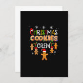 Kerstkoekjesbakkerij met bemanning Funny Pajamas F Kaart (Voorkant / Achterkant)