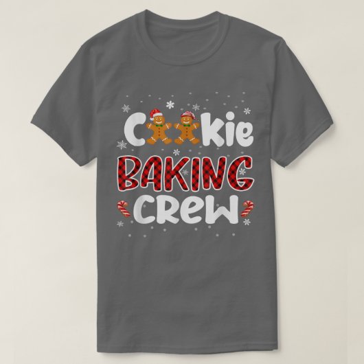 Kerstkoekjesbakkerij met bemanning Funny Pajamas F T-shirt (Design voorkant)