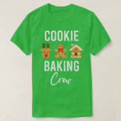 Kerstkoekjesbakkerij met bemanning Pajama Gingerbr T-shirt (Design voorkant)