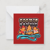kerstkoekjesbakkerij notitiekaartje (Voorkant)