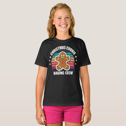 Kerstkoekjesbakkerij T-shirt (Voorkant volledig)