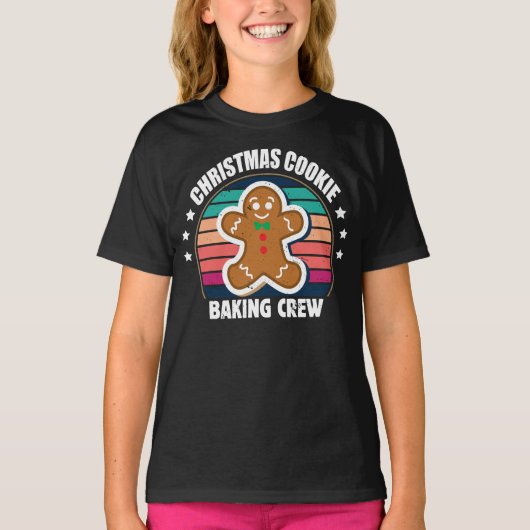 Kerstkoekjesbakkerij T-shirt (Voorkant)