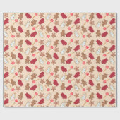 Kerstkoekjesbakkerijpapier Cadeaupapier (Vlak)