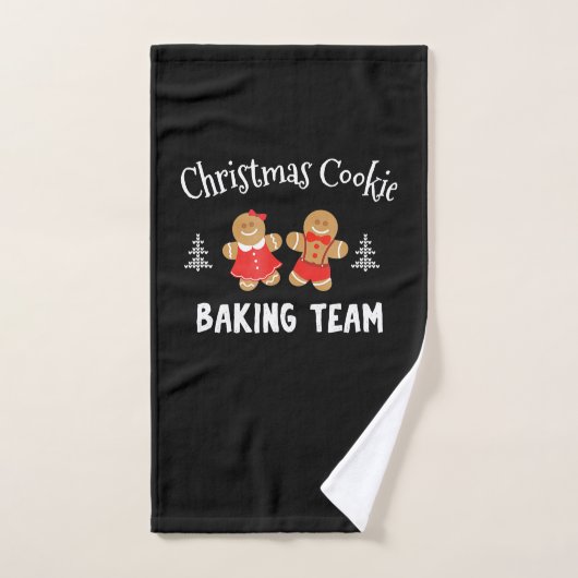 Kerstkoekjesbakteam | ontbijtkoek handdoek (Handdoek)