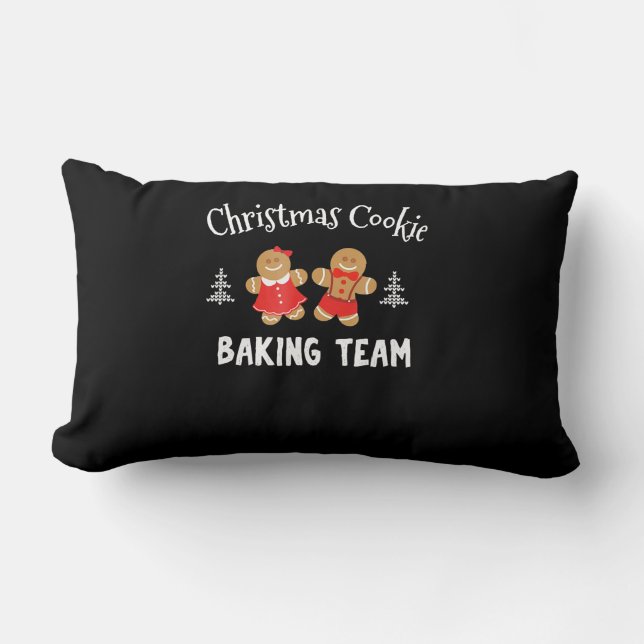 Kerstkoekjesbakteam | ontbijtkoek kussen (Voorkant)