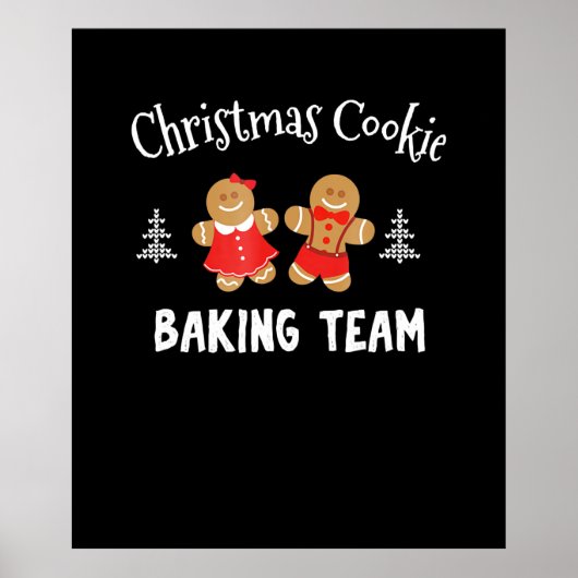 Kerstkoekjesbakteam | ontbijtkoek poster (Voorkant)