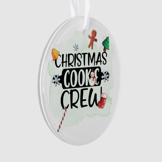 Kerstkoekjesbemanning Ornament (voorkant)