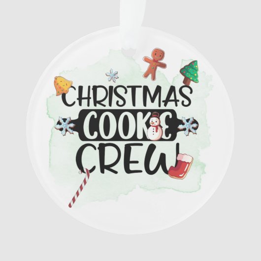 Kerstkoekjesbemanning Ornament (voorkant)