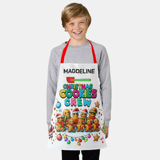 Kerstkoekjesbemanning Schort (Gedragen)