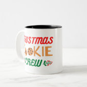 Kerstkoekjesbemanning Tweekleurige Koffiemok (Voorkant links)