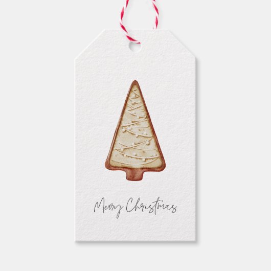 Kerstkoekjesboom Cadeaulabel (Voorkant)
