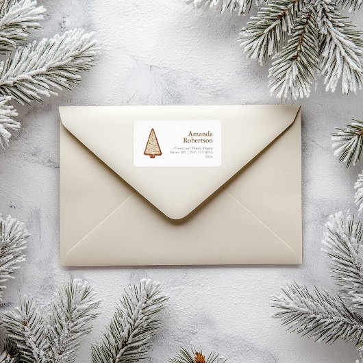 Kerstkoekjesboom Etiket