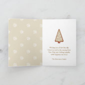 Kerstkoekjesboom Feestdagen Kaart (Binnen)