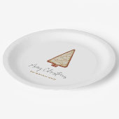 Kerstkoekjesboom Papieren Bordje (Gekanteld)